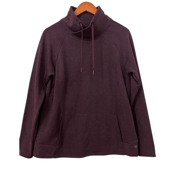 Kuhl Womens Freethinkr Pullover Mock Neck Sweatshirt Large Purple Wine Outdoor - Picture 6 of 12